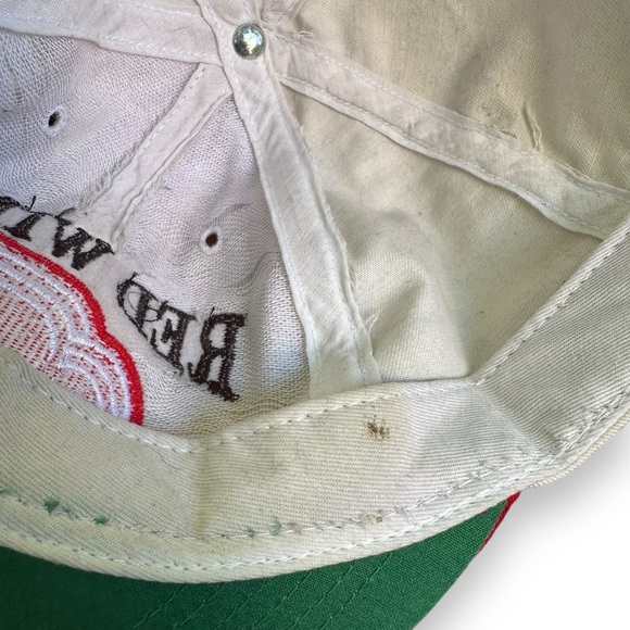 Vintage Detroit Red Wings Embroidered 90s Snapback Hat Cap USA - Picture 7 of 9